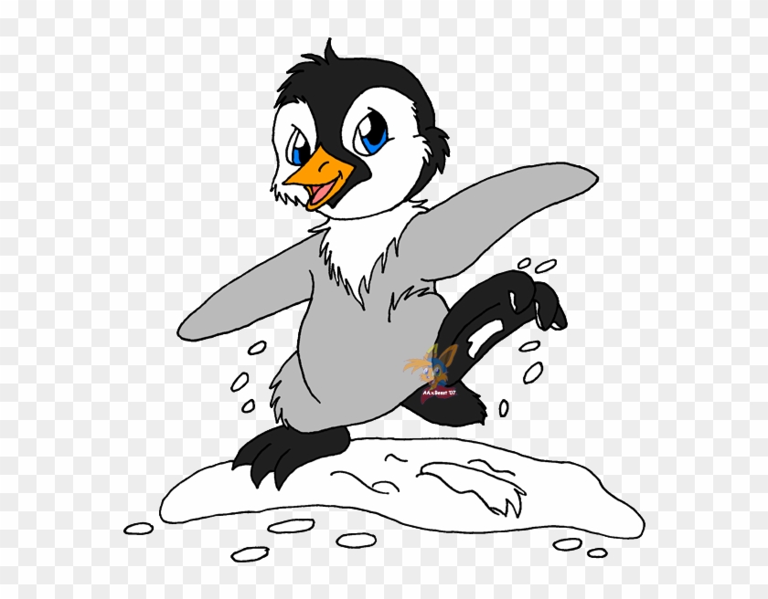 Drawn Penguin Happy Foot Penguin - Mumble Happy Feet Drawing - Free Trans.....