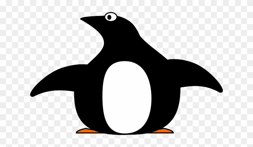 Bird Pinguin, Tux, Animal, Simple, Bird - Simple Angry Animal Outline #262833