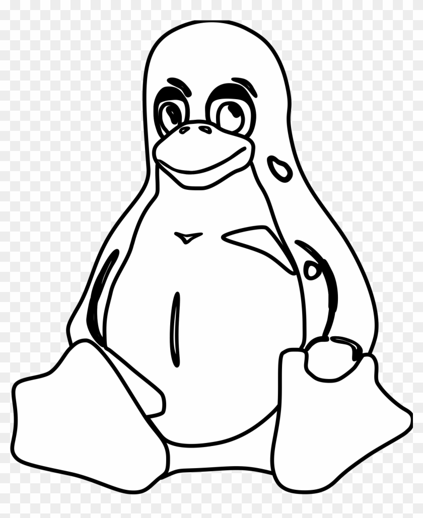 Penguin Outline Drawing At Getdrawings - Tux #262867