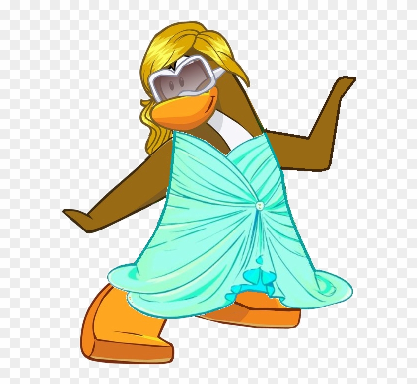 Female Penguin In Prom Dress - Duck #262897