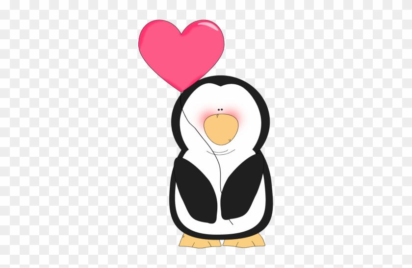 Penguin Valentine Heart Clip Art - Birthday Message For Men #262899