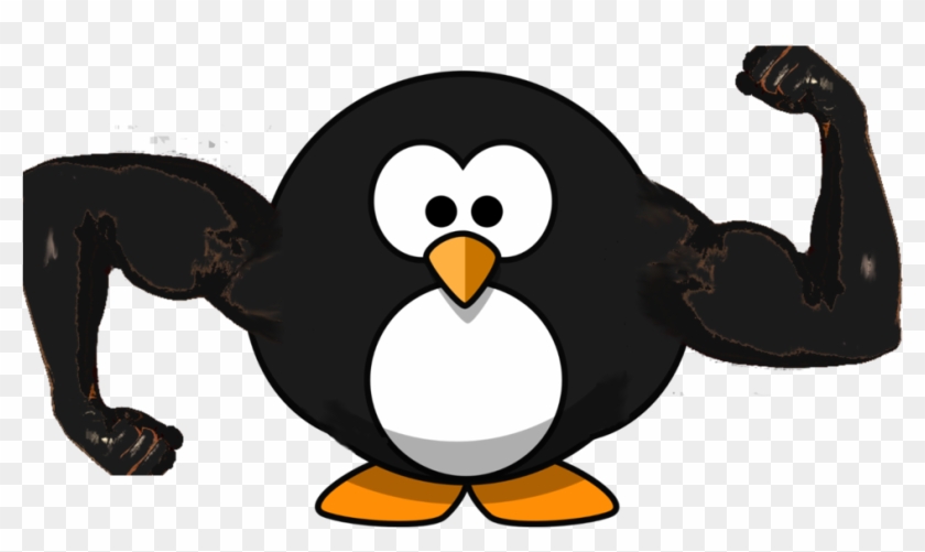 Penguin Clipart Muscular - Cartoon Penguin #262916