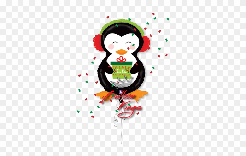 Holiday Penguin - 34" Foil Shape Holiday Penguin - Mylar Balloons Foil #262980