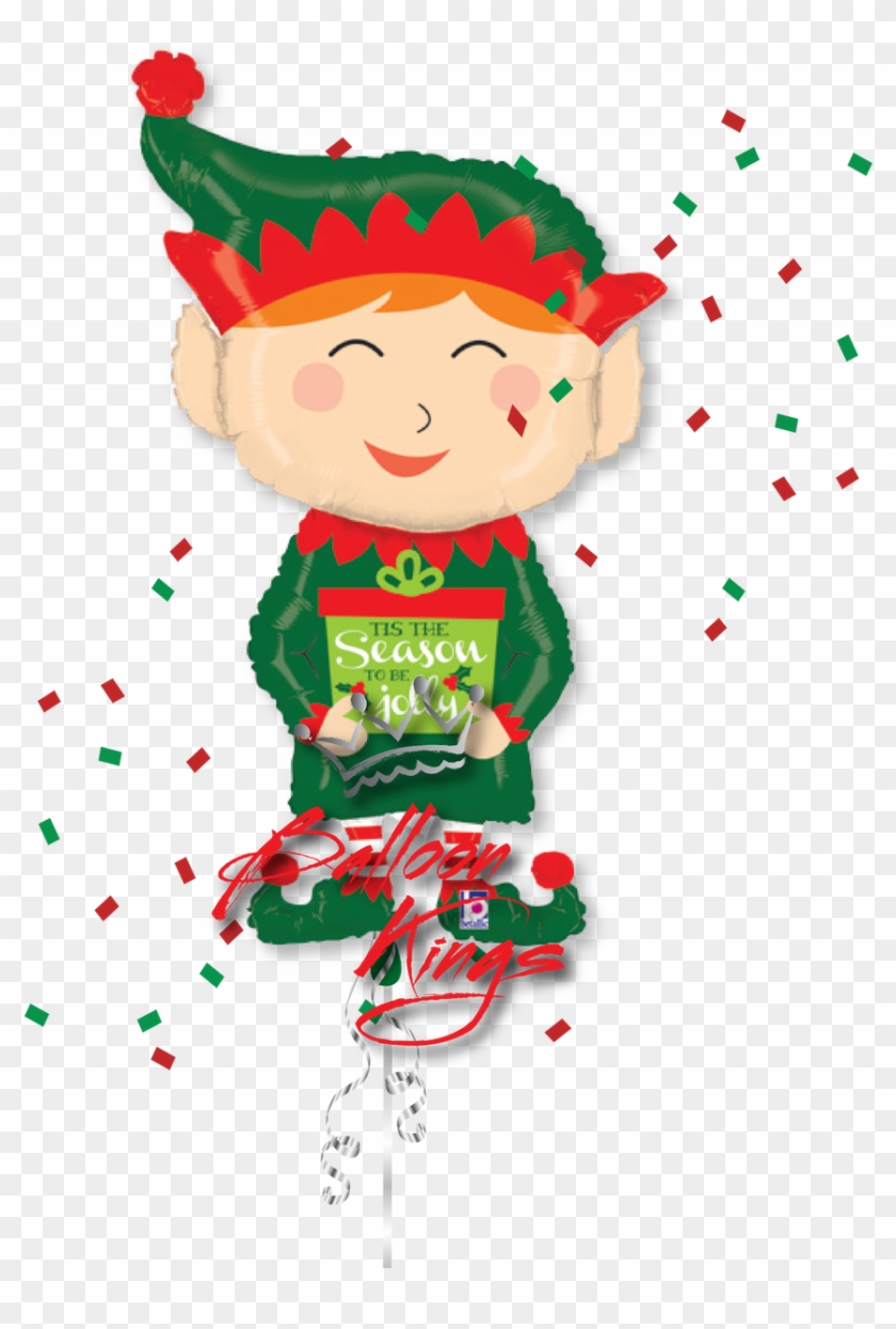 Holiday Elf - 43" Foil Shape Holiday Elf - Mylar Balloons Foil #263056