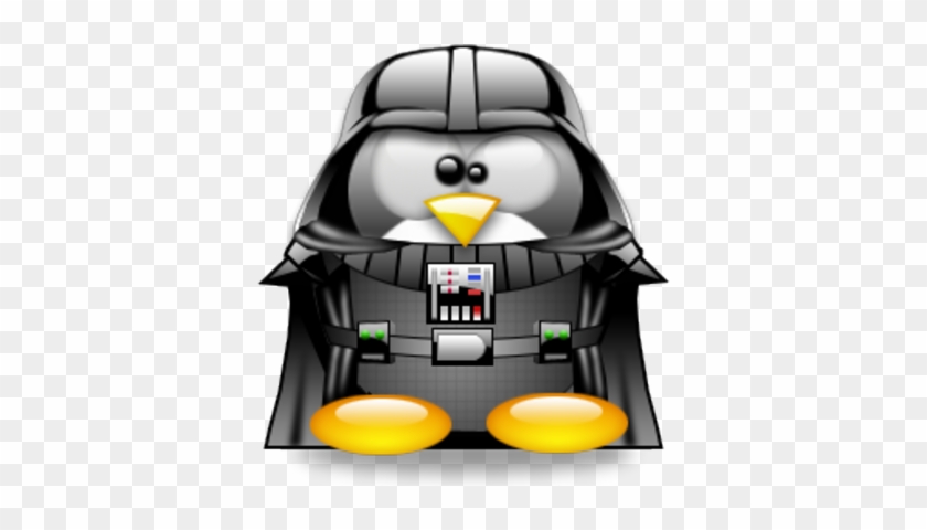 Google Image Result For Http - 10 Pieces Of Powered By Linux Darth Vader Edition Sticker #263116