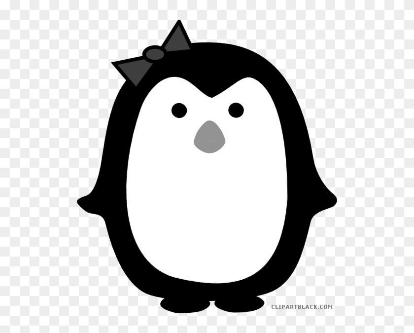 Girl Penguin Animal Free Black White Clipart Images - Cool Clip Art Designs #263146