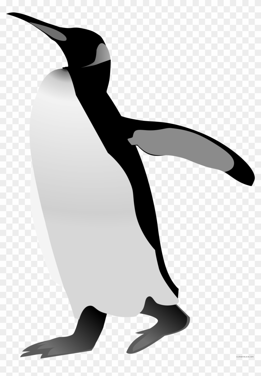 Emperor Penguin Animal Free Black White Clipart Images - Custom Cartoon Penguin Throw Blanket #263153