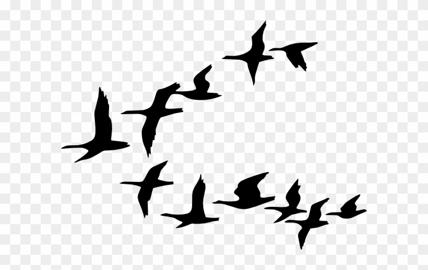 Flying Birds Clipart - Flying Bird Vector Png #263199