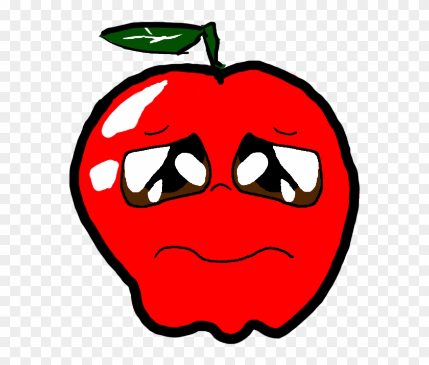 Sad Apple By Sadplz On Deviantart - Sad Apple Png #263264