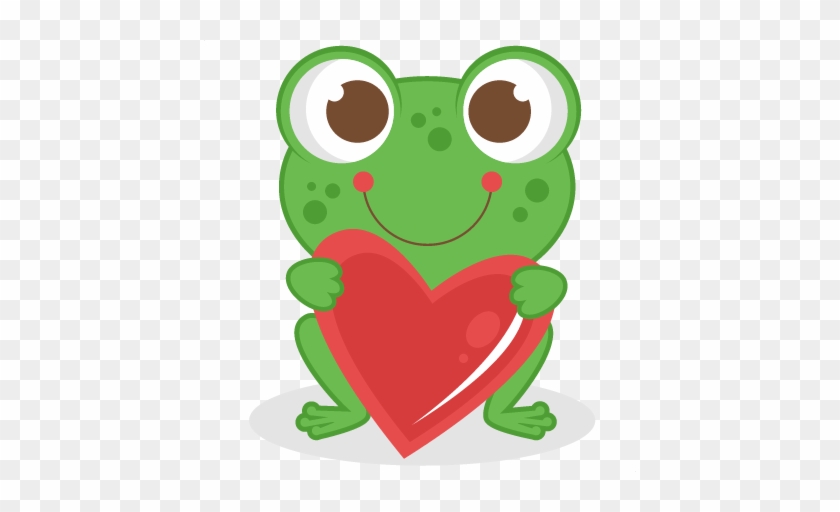 Cute Frog Clipart - Miss Kates Cuttables Valentine's Day #263280
