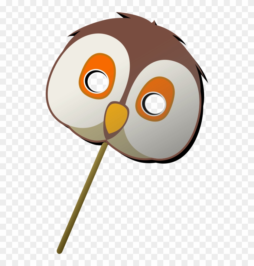 Free Owl Mask - Clipart Animal Mask #263299