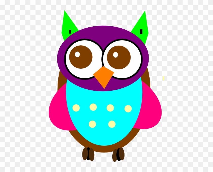 Colorful Baby Owl Clip Art - Owls Vector Clip Art #263308