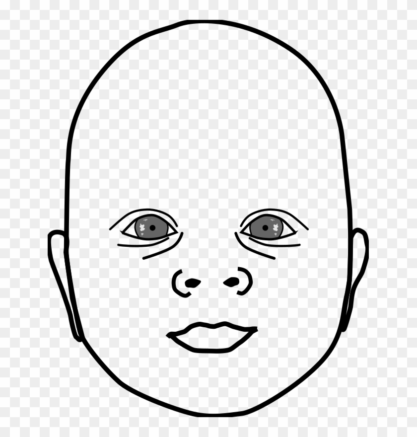 Clipart Baby Head - Baby Head Clip Art #263362