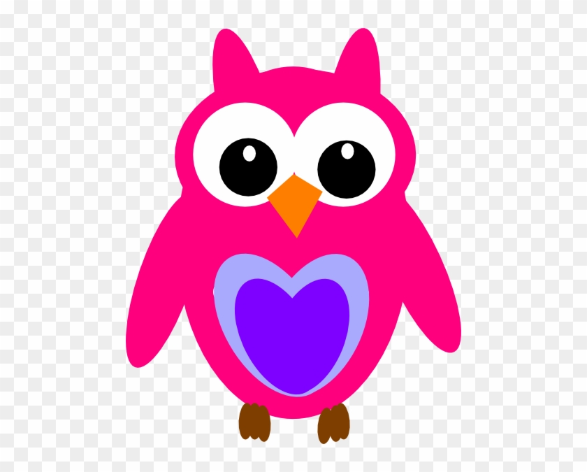 Purple Pink Owl Clip Art - Wise Clipart #263436