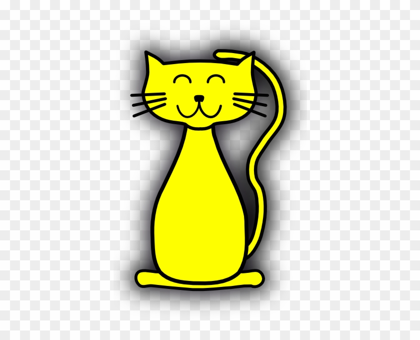 Yellow Cat Clipart - Clip Art Yellow Cat #263473