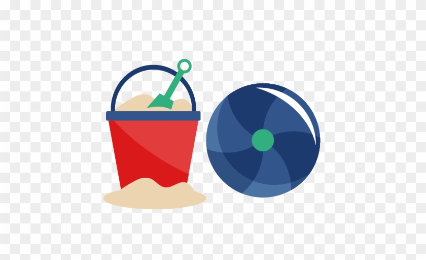 Beach Pail And Ball Svg Cut File Free Svg Cuts Summer - Beach Pail Svg #263513