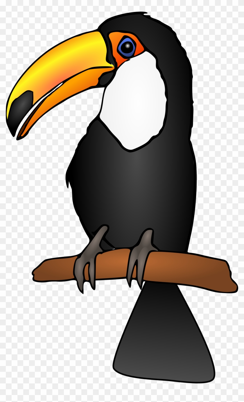 Toucan Clipart Black And White - Toucan Clipart #263535