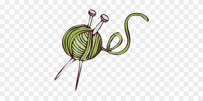 Yarn Ball Needles Wool Craft Hobby Knit St - Yarn Clip Art #263560