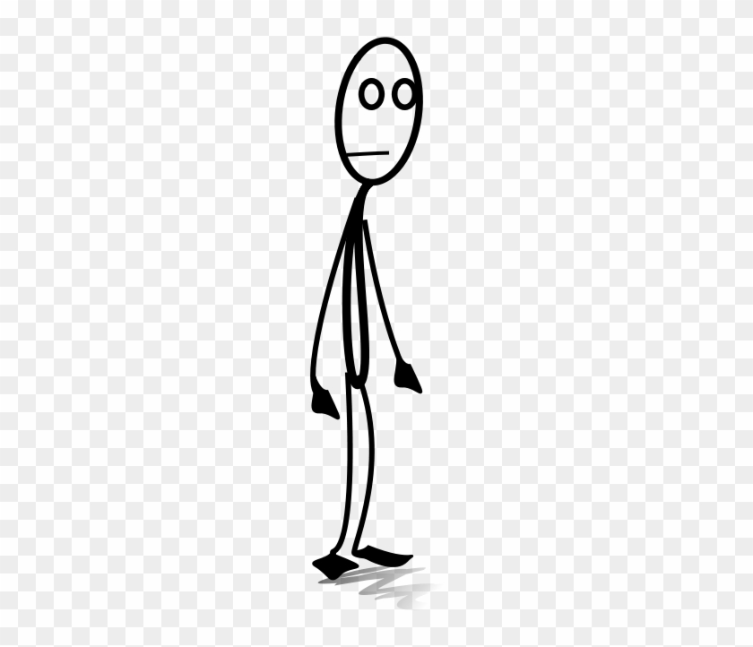 Stick Man Clipart - Sad Stickman #263595