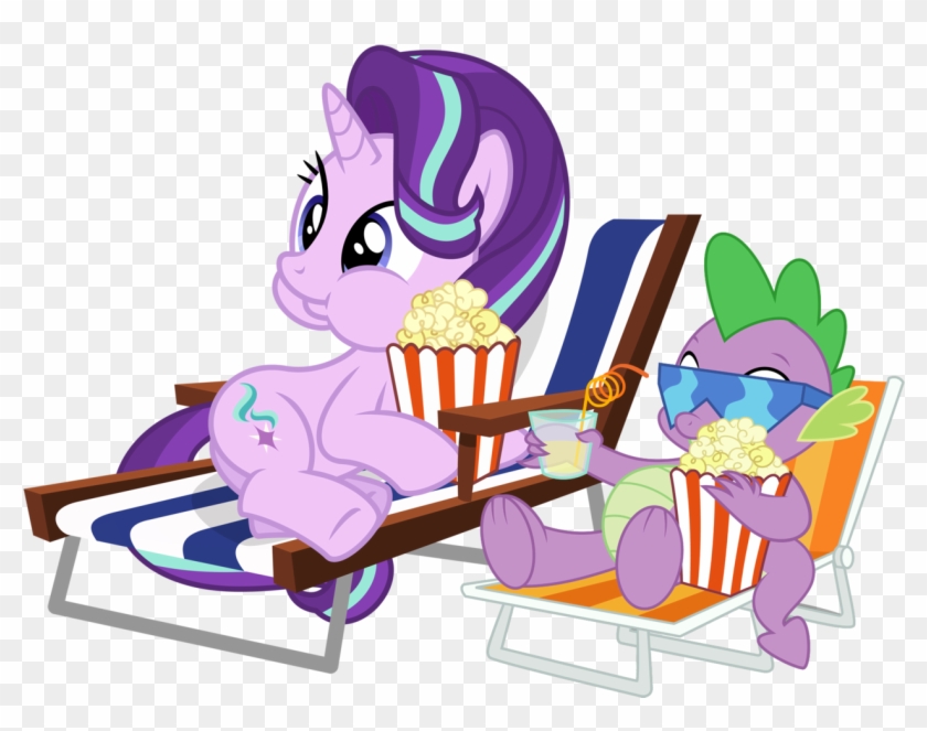 Popcorn Buddies By Titanium Dats Me - Starlight Glimmer Eating Popcorn #263676