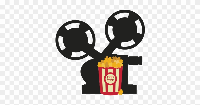 Videocamera And Popcorn - Entertainment Clipart Flat #263679