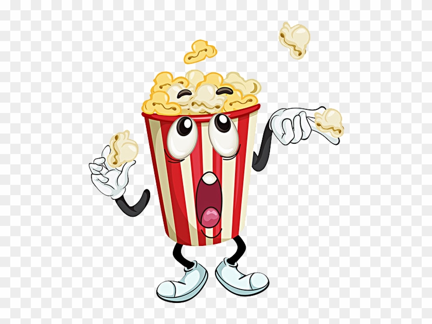 Popcorn Cartoon Cinema Illustration - 爆 米花 卡通 #263769