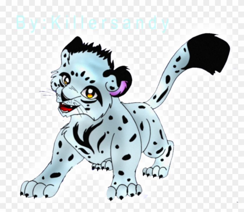 Snow Leopard Cub By Killersandy - Cartoon Snow Leopard Cub #263832