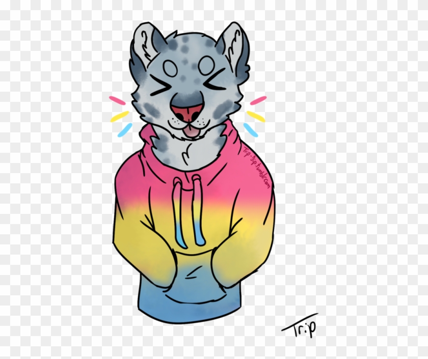 Pansexual Pride For @snowbleppard - Snow Leopard Furry Male #263846