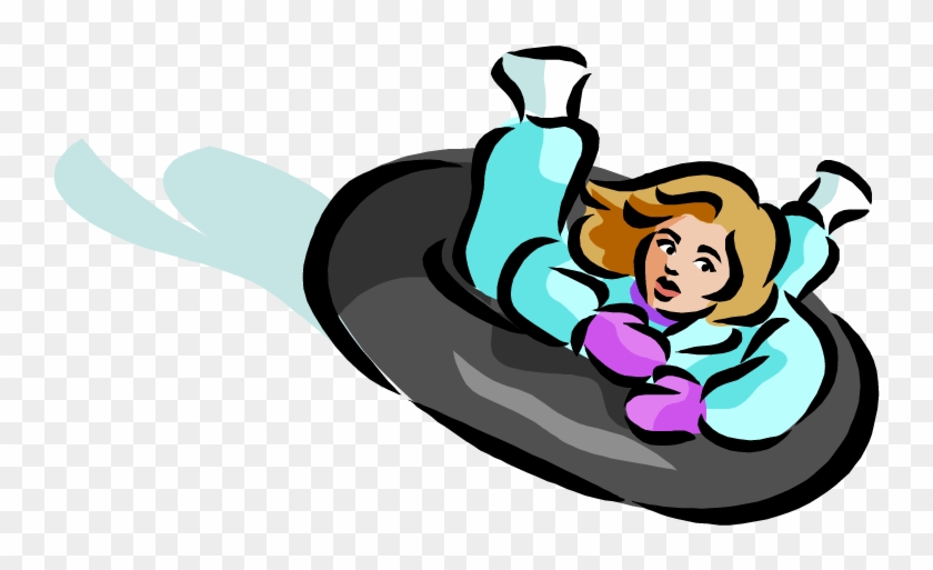 Snow Tubing Clip Art - Winter Tubing Clip Art #263881