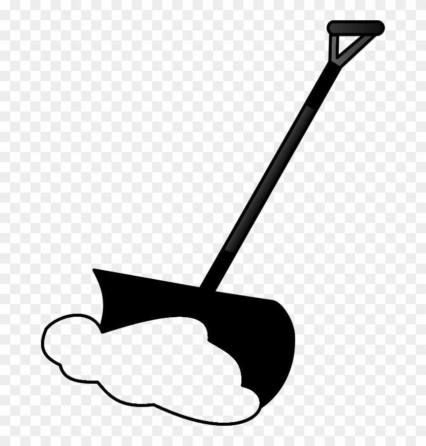 Shovel Snow Clip Art Black And White #263894