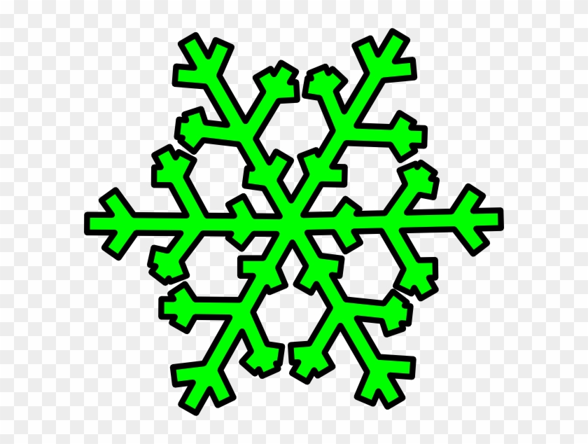 Green Snowflake Clipart #263914