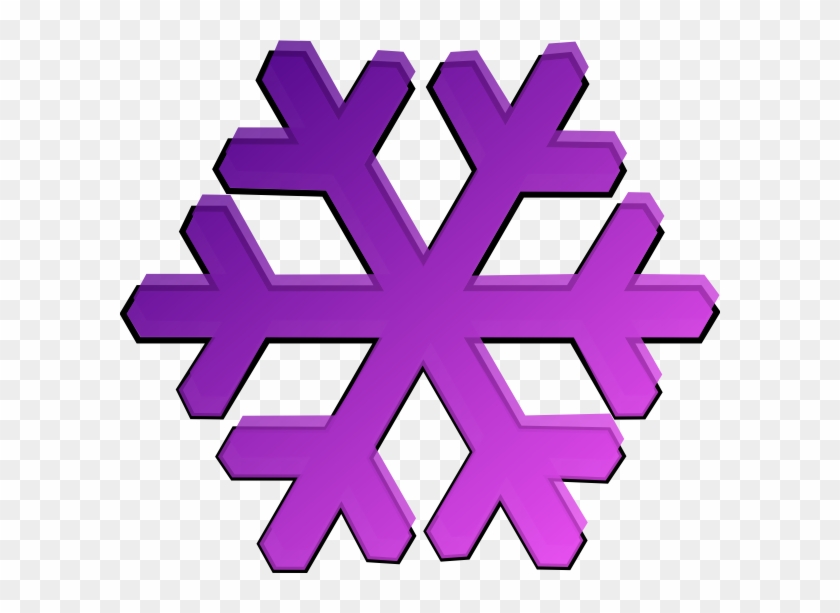 Purple Snowflake Clip Art - Clip Art Purple Snowflake #263927