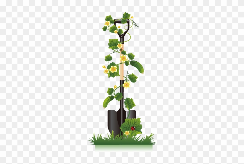 Cucumber Vine Clip Art - Aihitech Solar Automatic Watering Flowers System With #263950