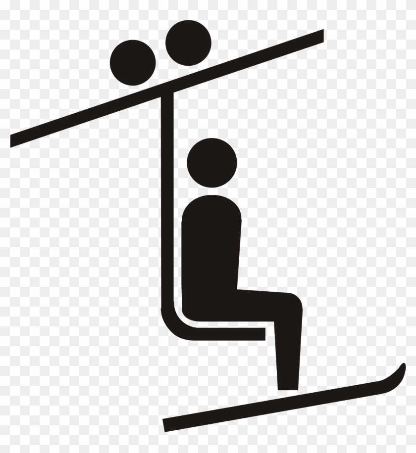 Ski Technique Tips Between Runs - Ski Lift Symbol #264022
