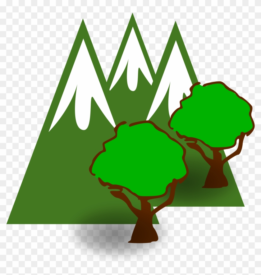 Free Green Mountain Cliparts, Download Free Clip Art, - Tree Clip Art #264146