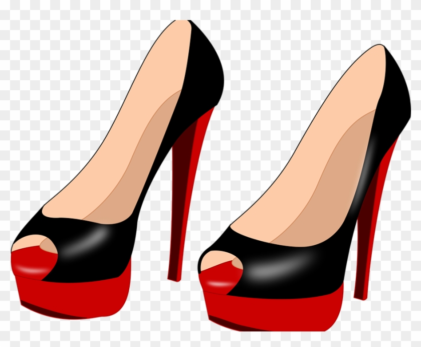 'red Shoes And The 7 Dwarfs' Show Us What Not To Do - Heels Black Red Png #264191