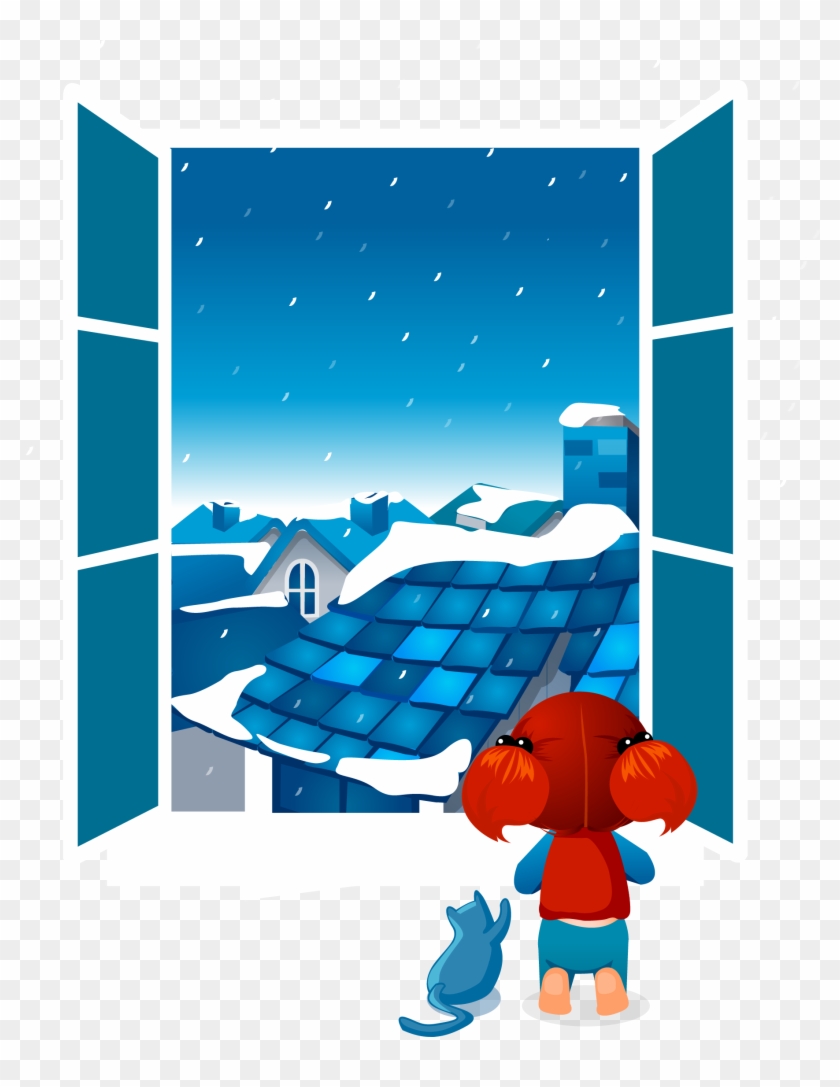 Window Snow Stock Photography Clip Art - Window Snow Clip Art #264229