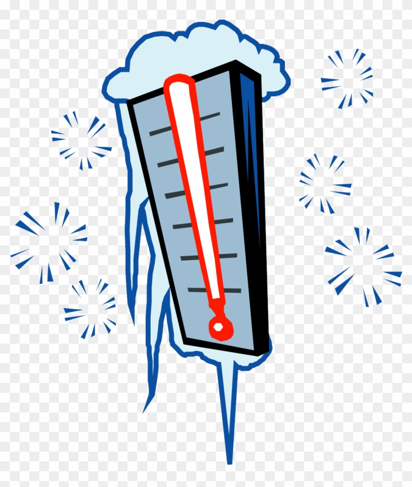 Cold Temperature Weather Thermometer Clip Art - Cold Temperature Weather Thermometer Clip Art #264246