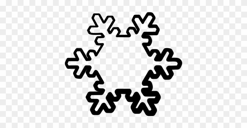 Hexagon Clipart Snowflake - Snow Shape Icon Png #264232
