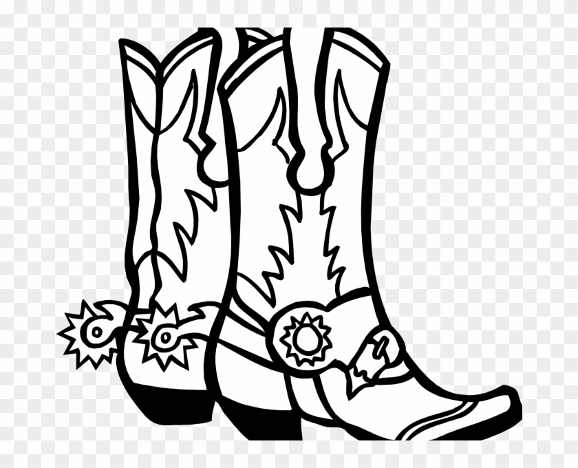 How To Draw Cowboy Boots Kids Coloring - Cowboy Hat Coloring Page #264283