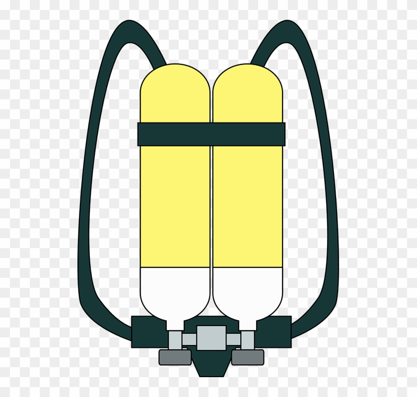 Free Vector Graphic Oxygen Cylinders Apparatus Image - Breathing Apparatus Clipart #264303