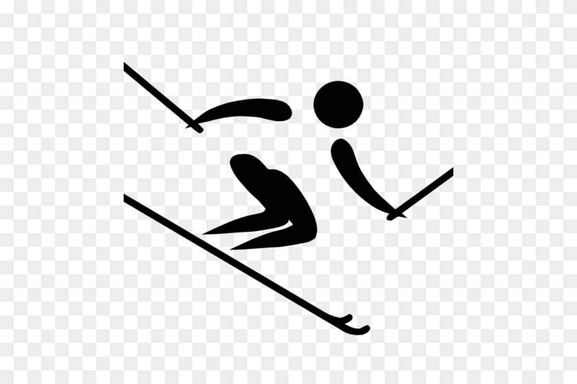 Wspo-02 - Alpine Skiing Clipart #264432