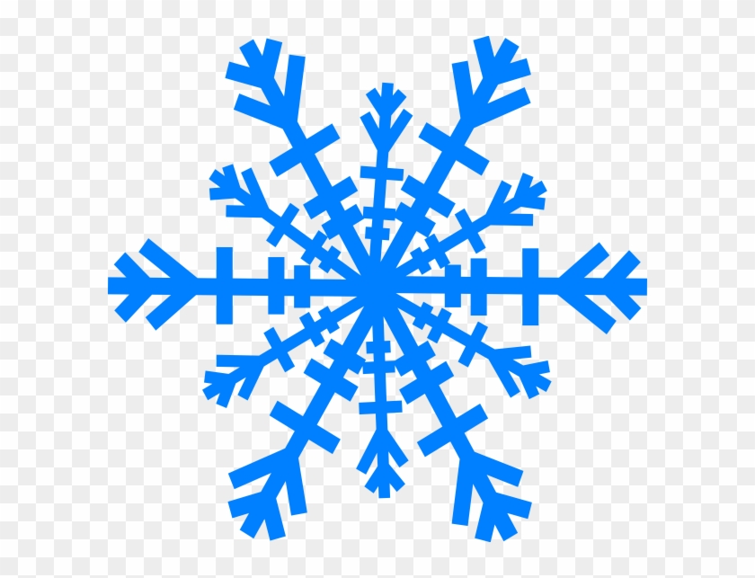 Snowflake Clip Art - Blue Snowflake Silhouette Pngs #264435