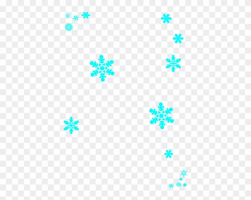 Scattered Snowflakes Clip Art At Clker - Black And White Snowflakes #264445
