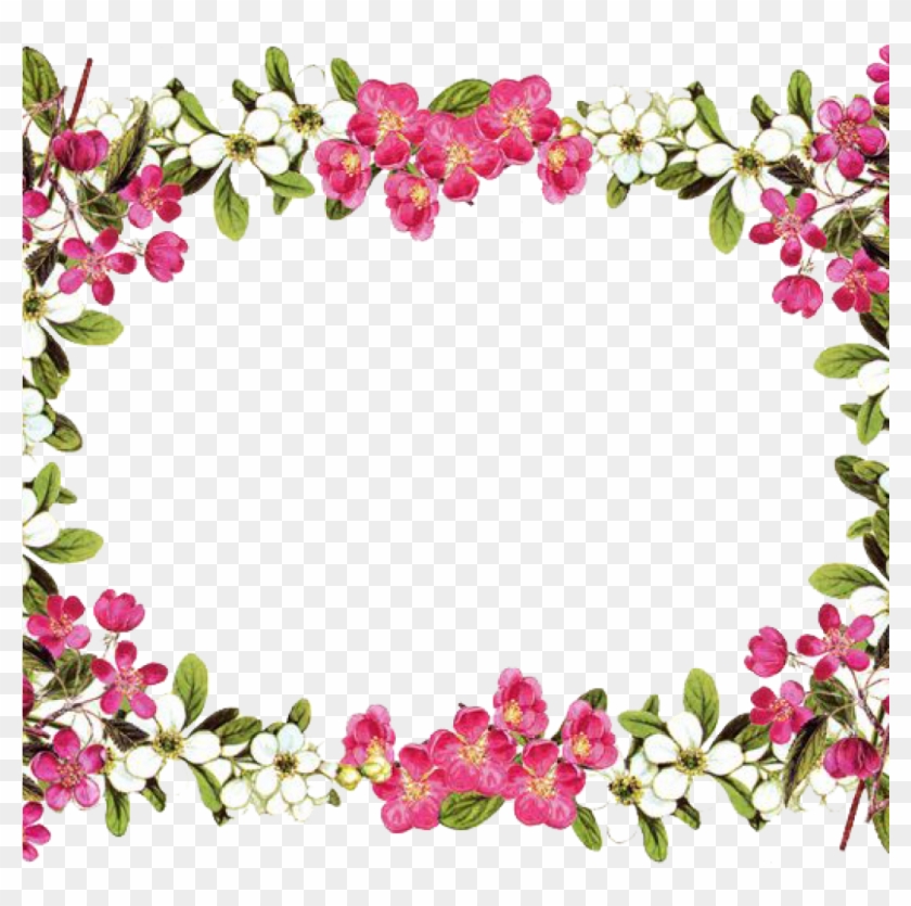 Flower Border Clipart Download Flowers Borders Free - Floral Borders And Frames #264450