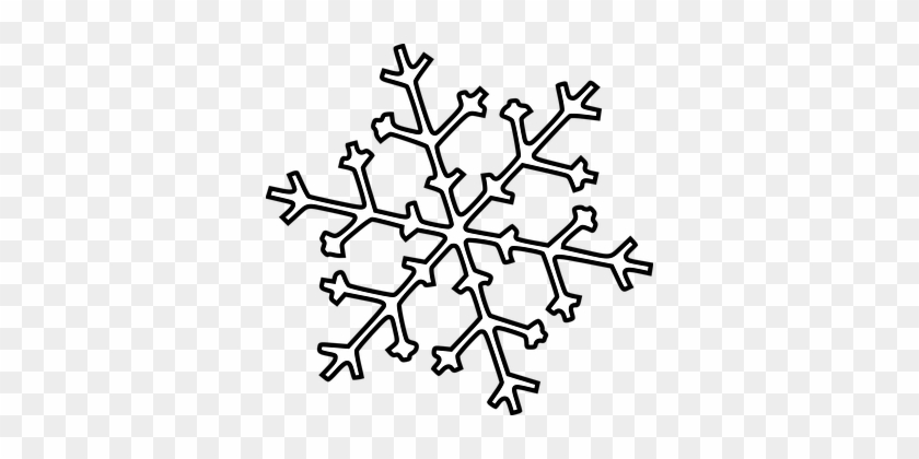 Fall White Winter Christmas Snow Snowflake - Snowflake Line Art #264468