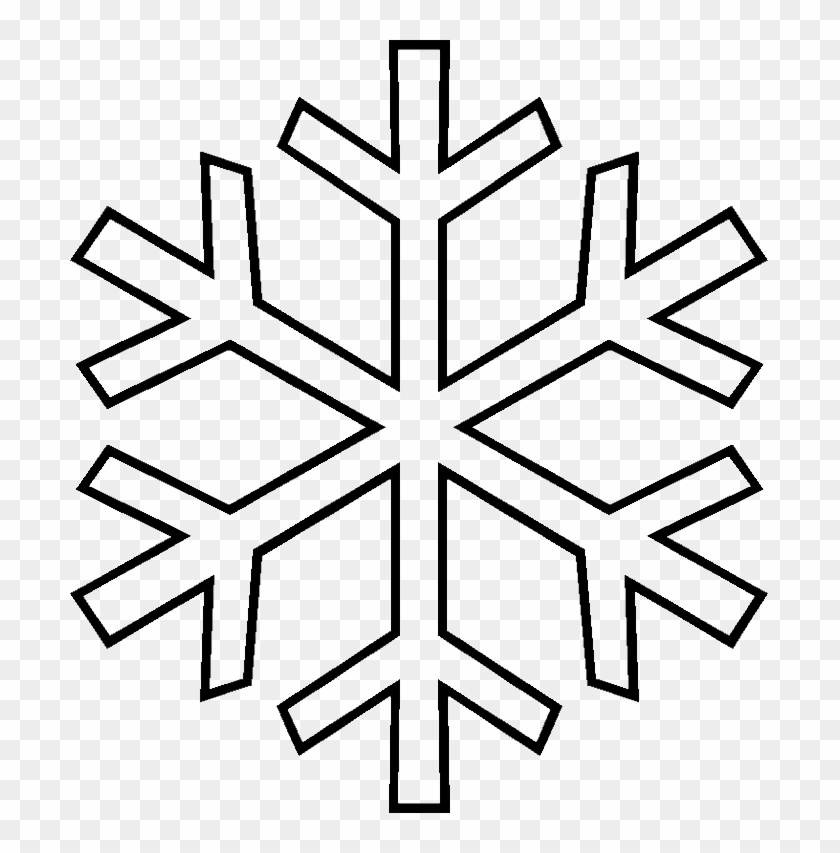Photos Snowflake In The Winter Coloring Pages - Drawing Of A Snowflake #264491