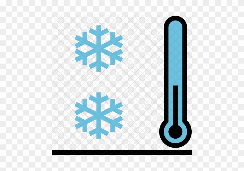 Cold Temperature Icon - Met Office Yellow Warning #264493