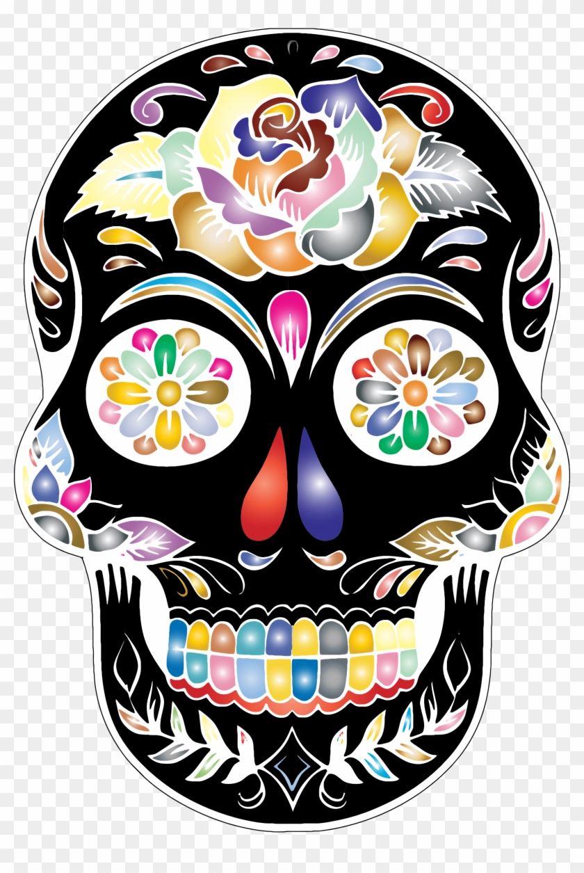 Sugar Skull Silhouette By Karen Arnold - Skull Silhouette #264521