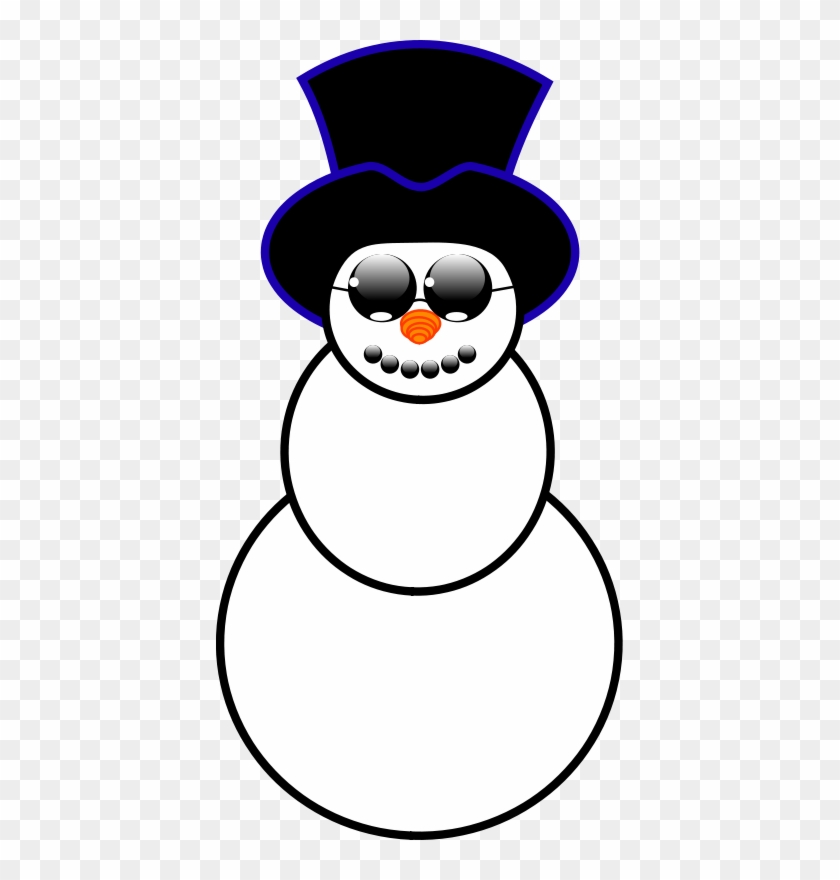 Free Snowman - Snowman With Sunglasses Clipart #264539